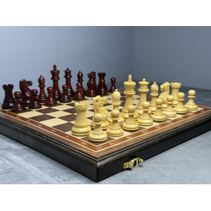 Шахматы подарочные “Премиум Палисандр” 50×25 см с утяжелёнными фигурами из самшита