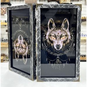 Нарды стеклянные эксклюзив «Ночной Волк»