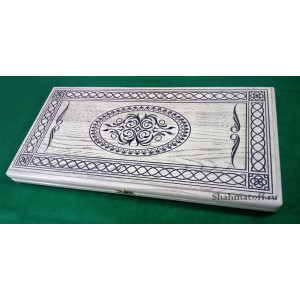 Нарды патина люкс из массива ясеня