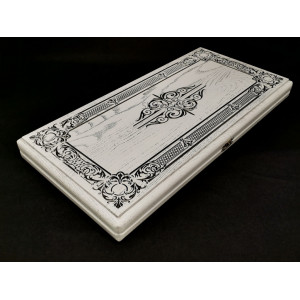 Нарды патина люкс из массива ясеня