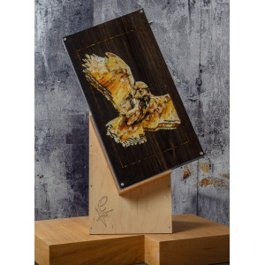 Нарды подарочные из мореного дуба и янтаря