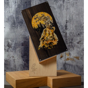 Нарды из мореного дуба и янтаря