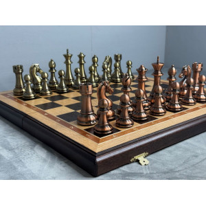 Шахматы подарочные большие с фигурами из композита