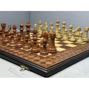 Шахматы 3 в 1 подарочные с фигурами из композита