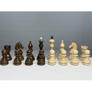 Шахматные фигуры утяжеленные глянцевые